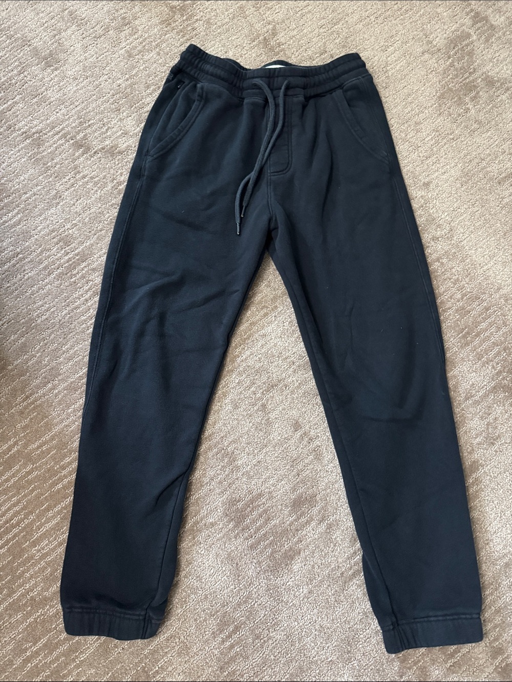 Hollister Black Men's Relaxed Jogger Sweatpants with Drawstring